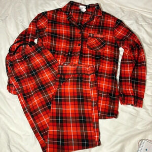 Wondershop Red Plaid Christmas Matching Family Pajama Set size XS
